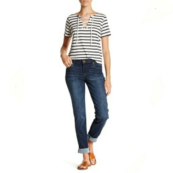 KUT from the KLOTH Jeans Plus Size 14 Boyfriend - Picture 5 of 7